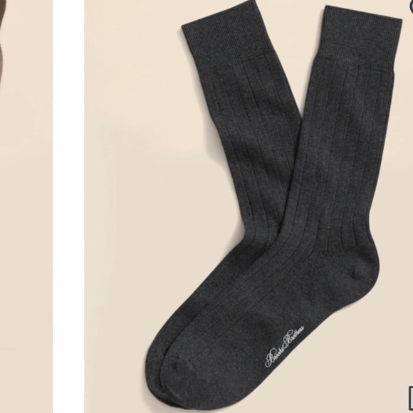 (2) Brooks Brothers Ribbed Crew Socks - Picture 9 of 9